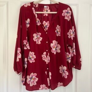 Old Navy Floral Blouse
